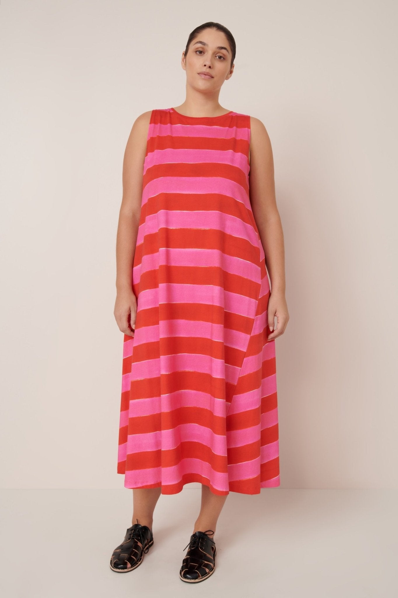 kowtow | Tank Swing Dress | Painted Stripe | Palm Boutique