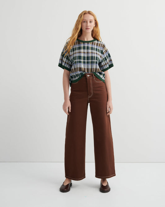 kowtow | Unity Jeans | Brown Denim | Palm Boutique