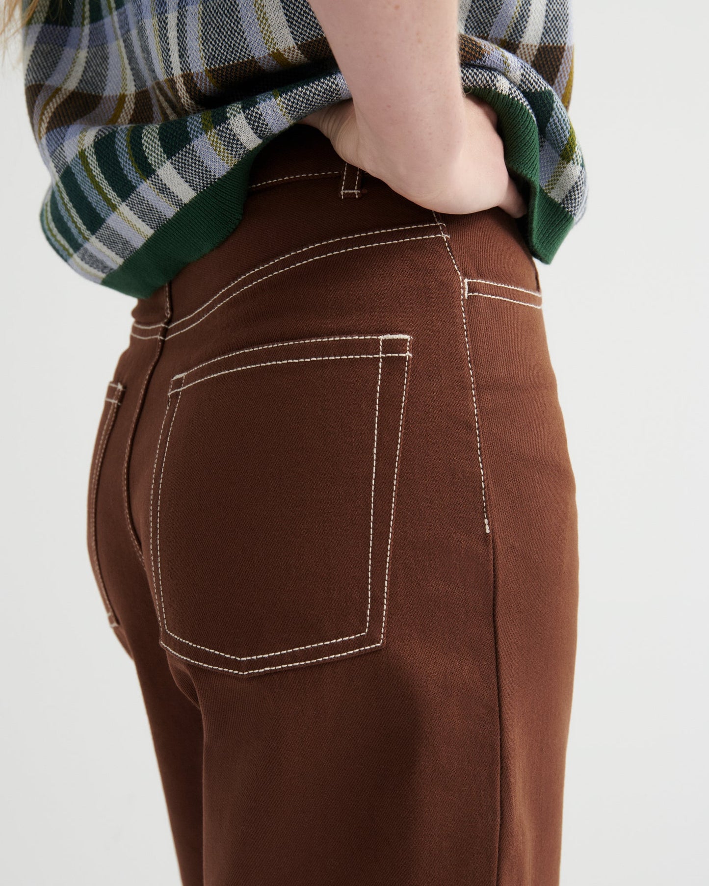 kowtow | Unity Jeans | Brown Denim | Palm Boutique