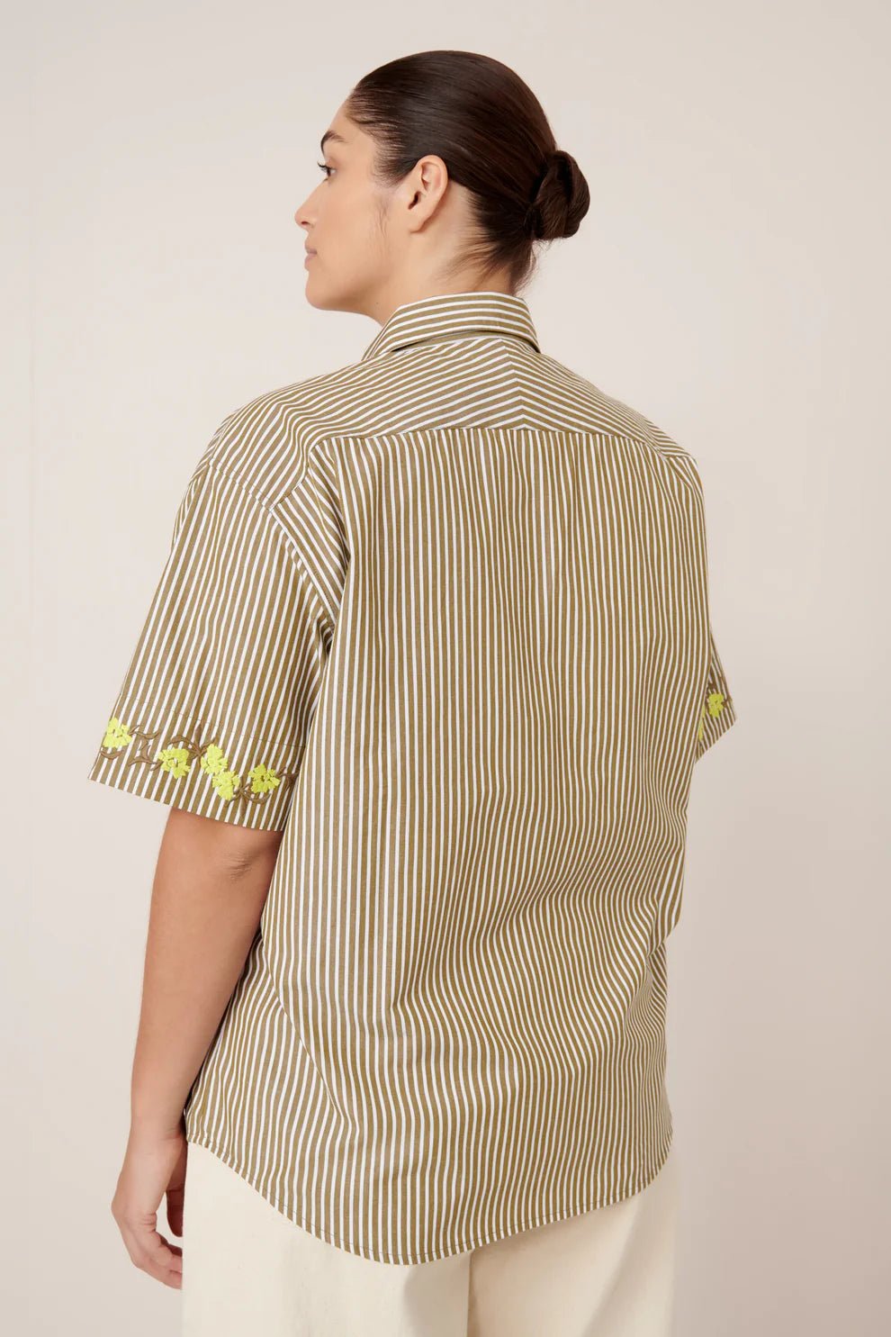 kowtow | Wildflower Shirt | Treetop Stripe | Palm Boutique