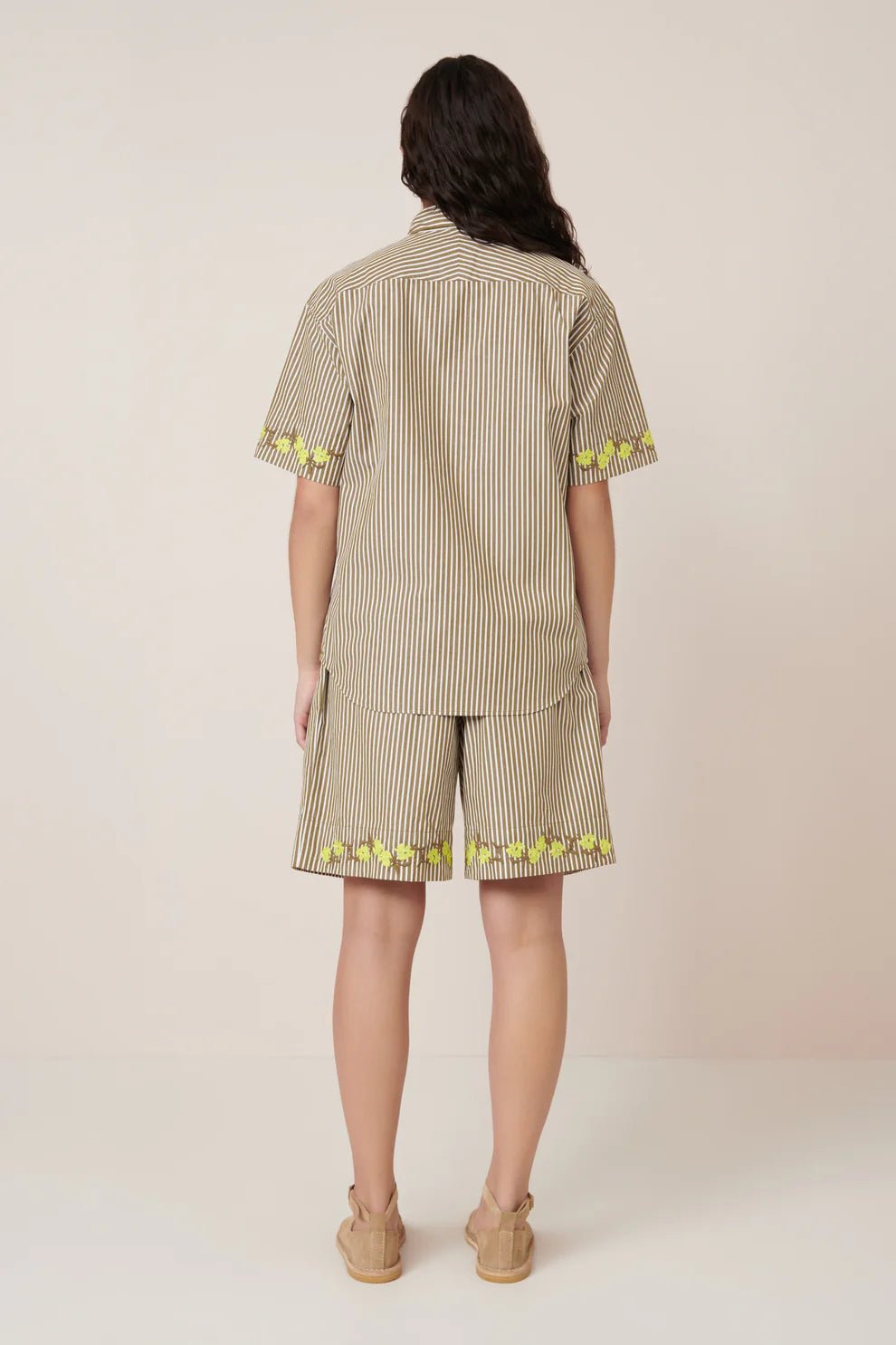 kowtow | Wildflower Shirt | Treetop Stripe | Palm Boutique