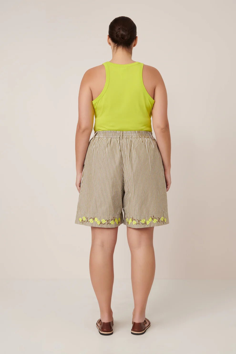 kowtow | Wildflower Shorts | Treetop Stripe | Palm Boutique