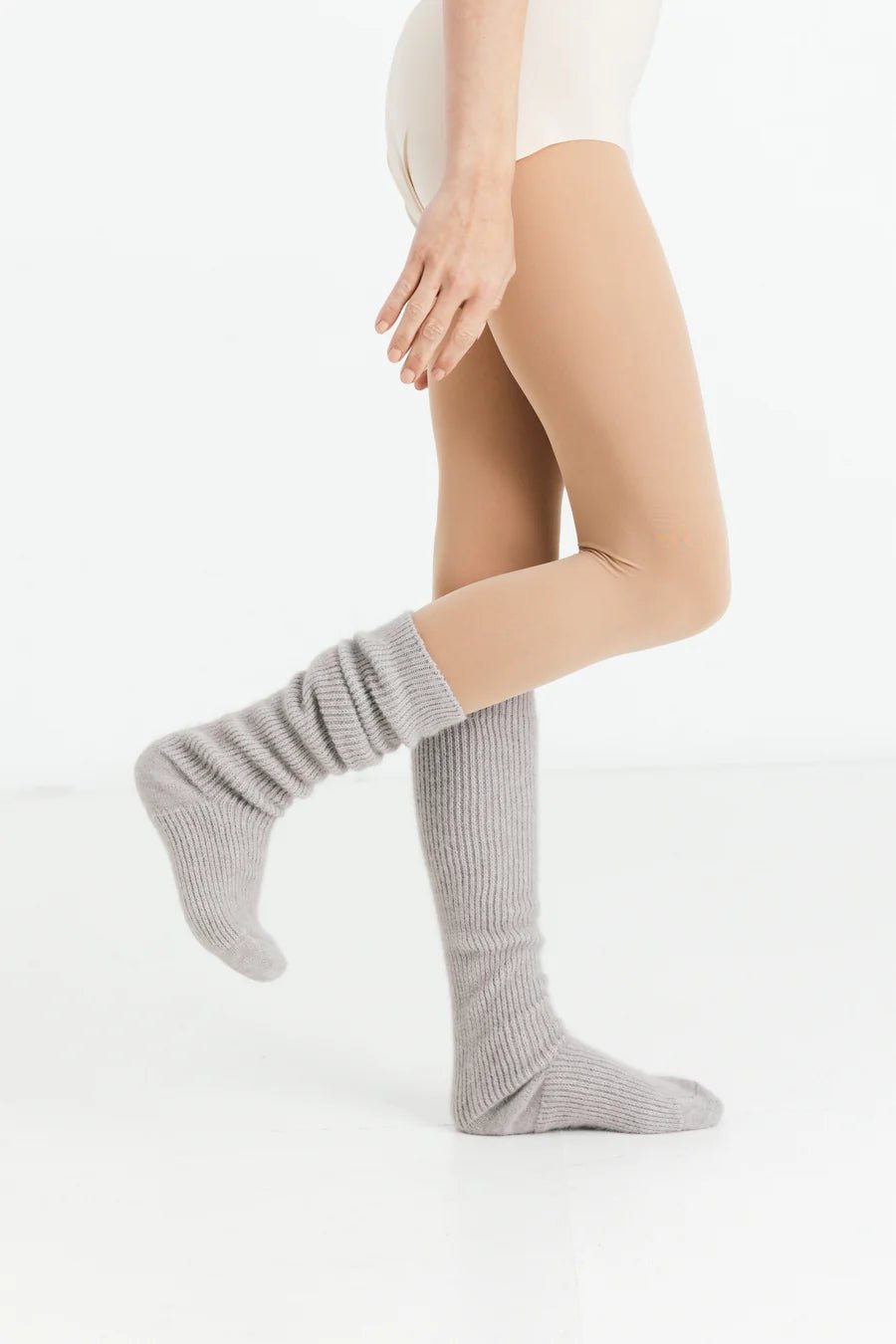 Lela Jacobs | U Long Socks | Ash | Palm Boutique