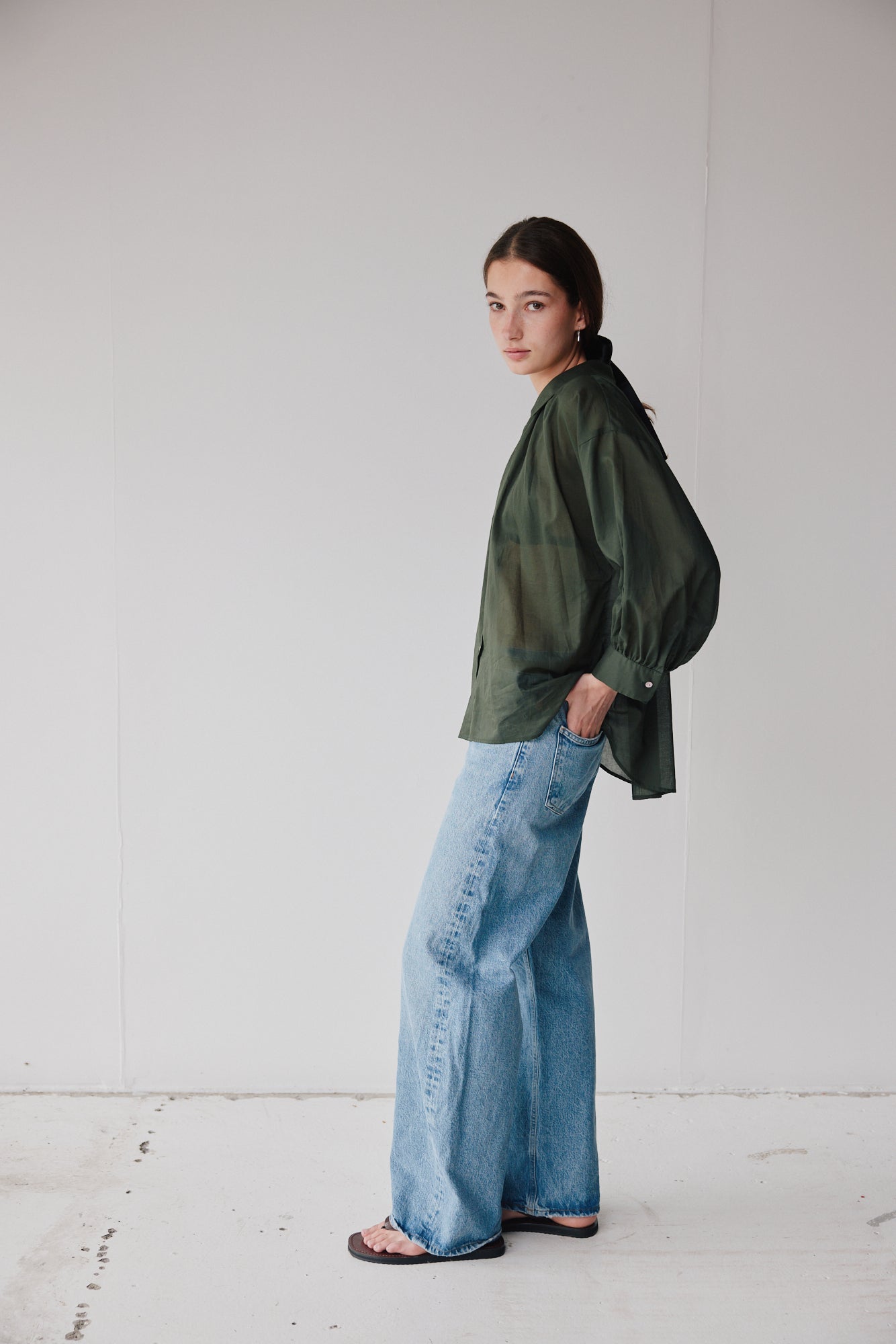 Mahsa | Dune Shirt Cotton Voile | Jungle | Palm Boutique