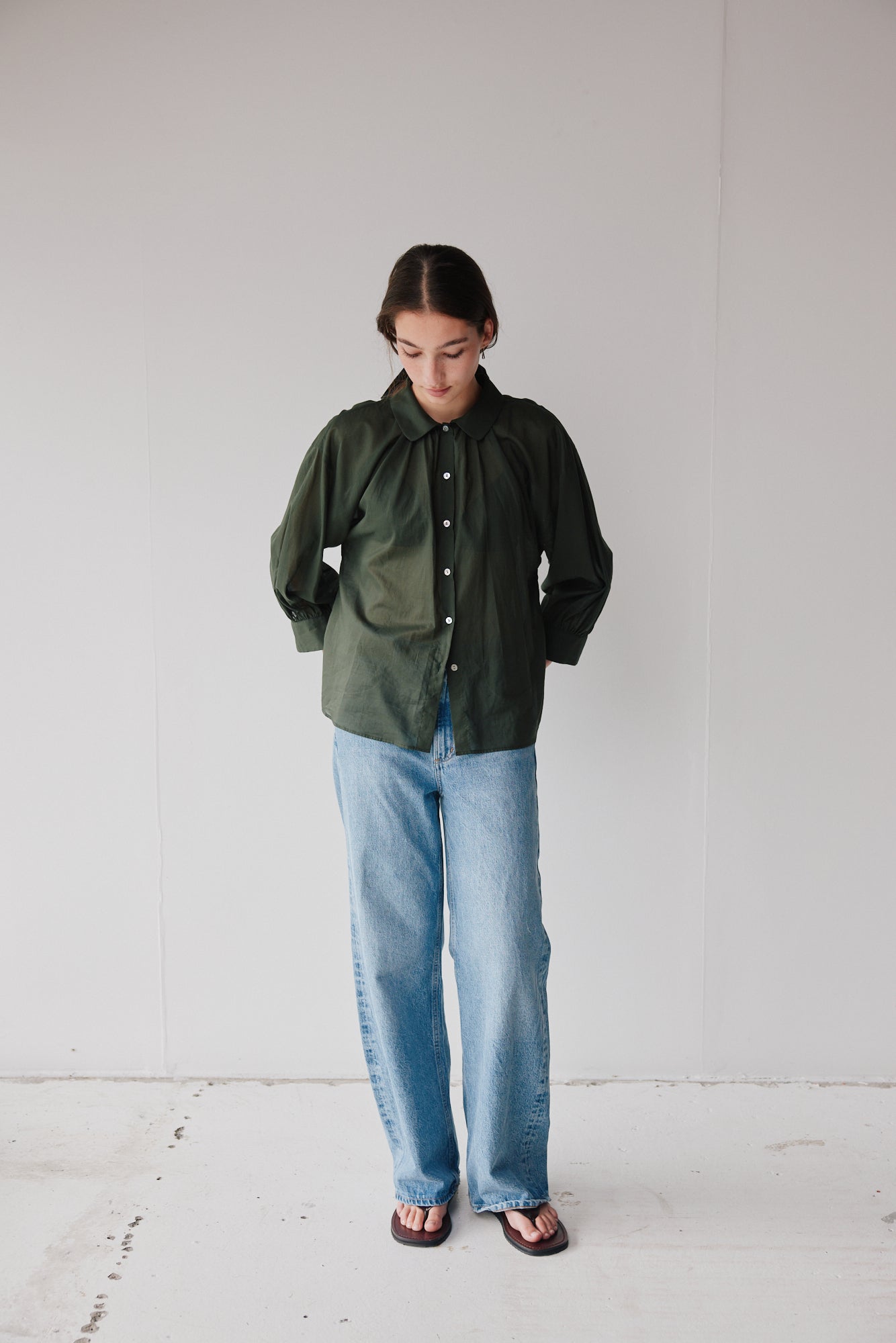 Mahsa | Dune Shirt Cotton Voile | Jungle | Palm Boutique