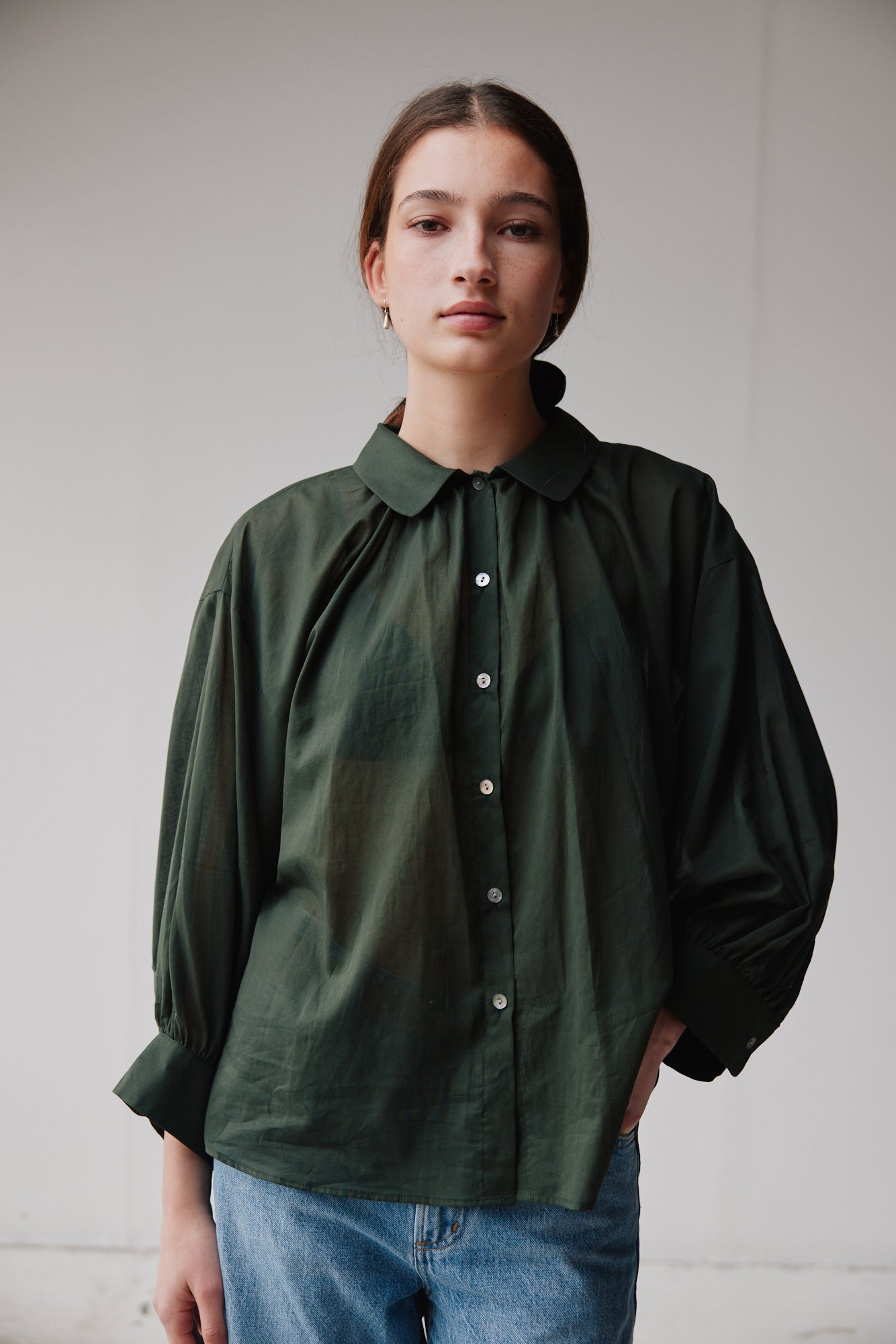 Mahsa | Dune Shirt Cotton Voile | Jungle | Palm Boutique
