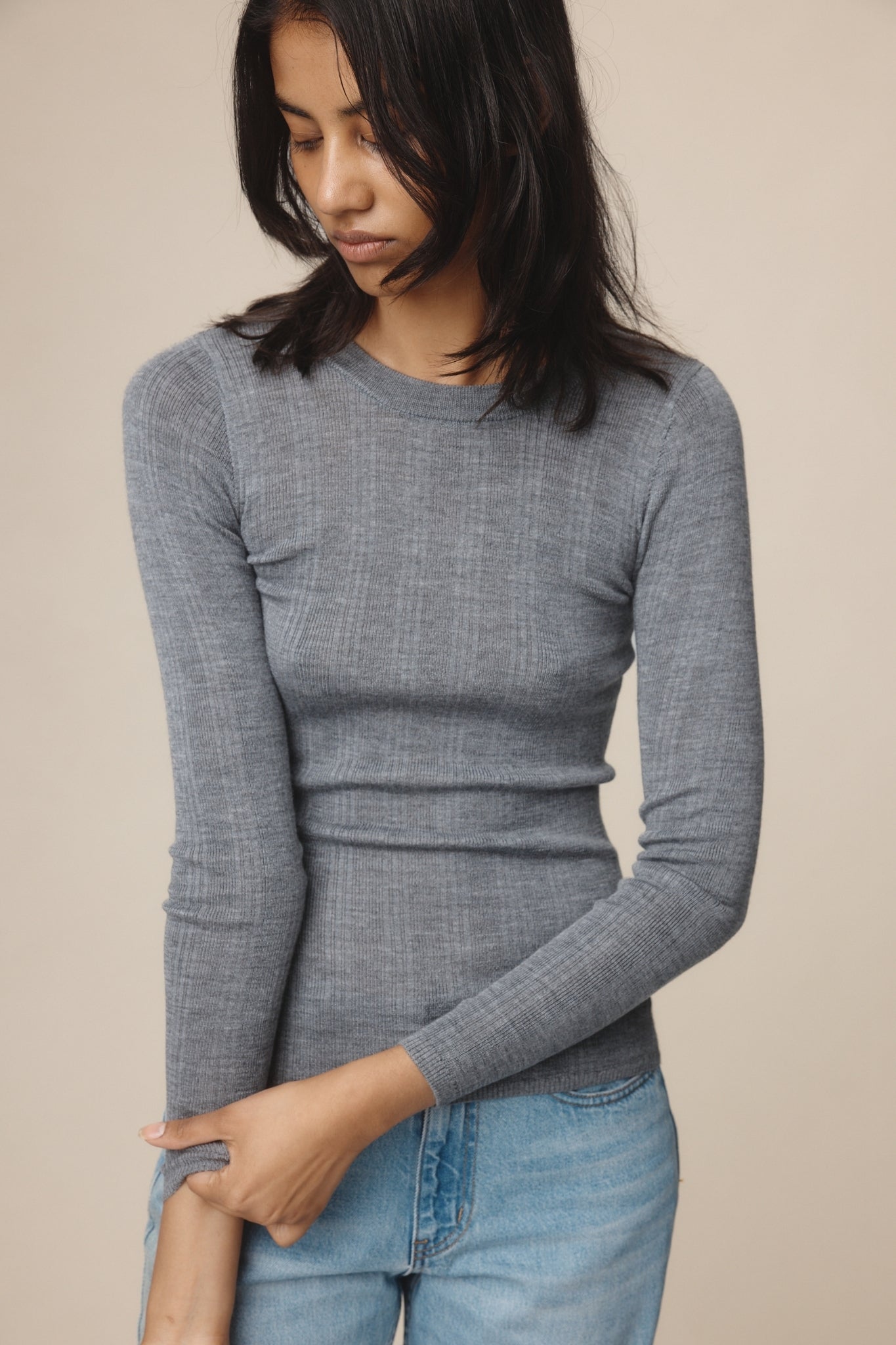 Marle | Ana Top | Soft Charcoal | Palm Boutique
