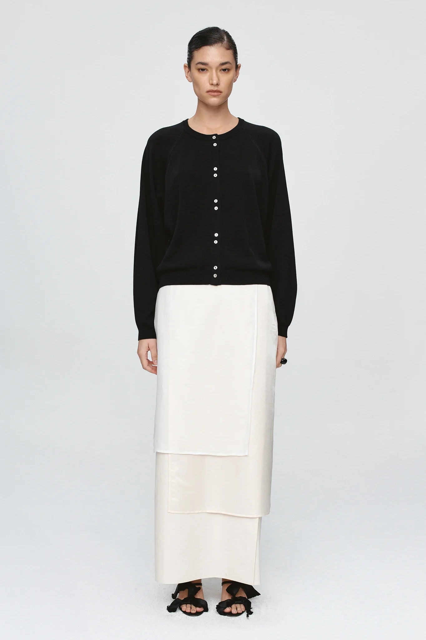 Marle | Babette Cardigan | Black Summer Weight | Palm Boutique