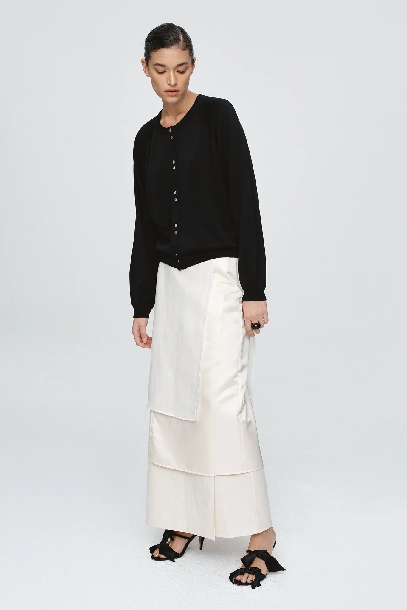 Marle | Babette Cardigan | Black Summer Weight | Palm Boutique