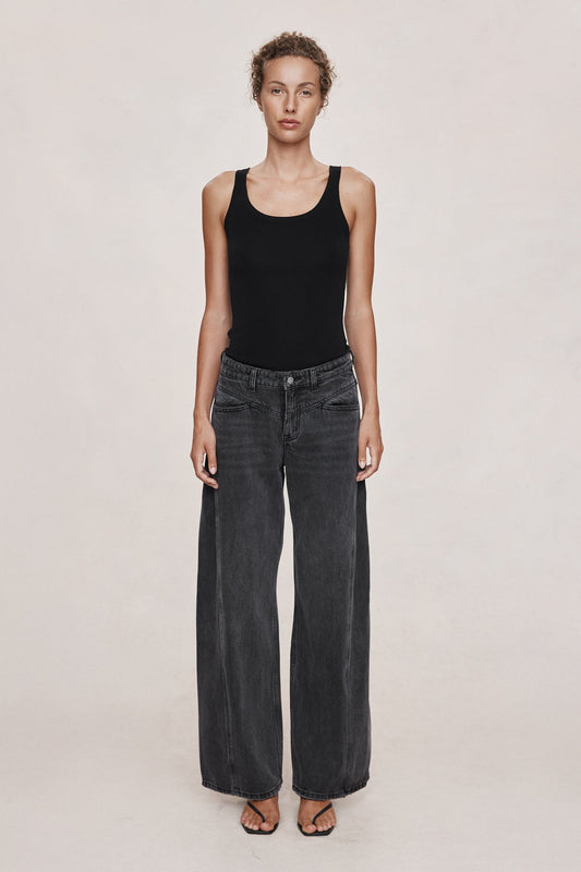 Marle | Cross Stitch Jean | Faded Black | Palm Boutique