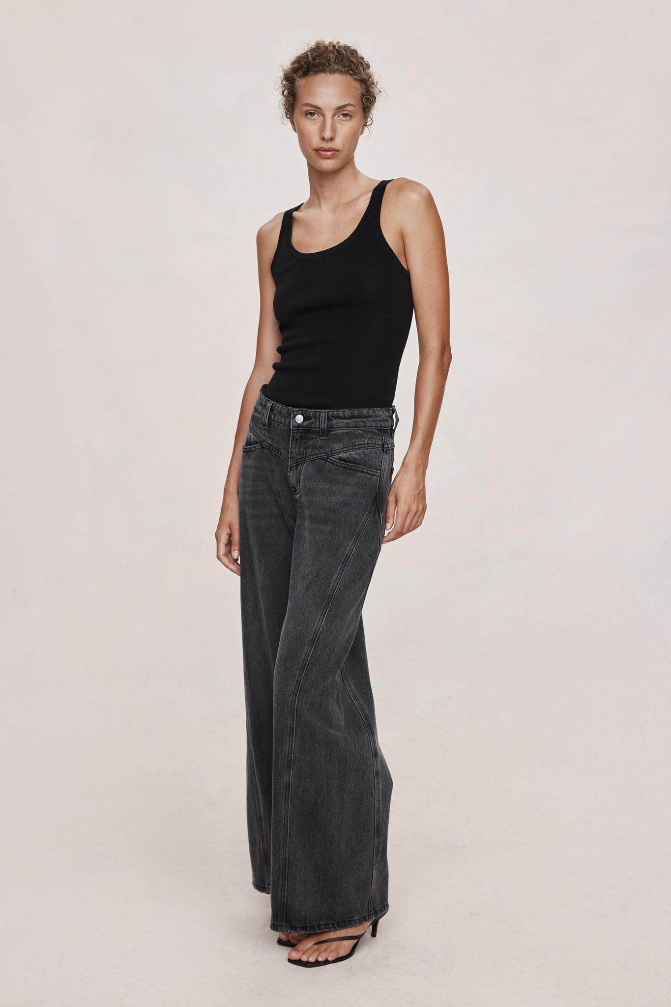 Marle | Cross Stitch Jean | Faded Black | Palm Boutique