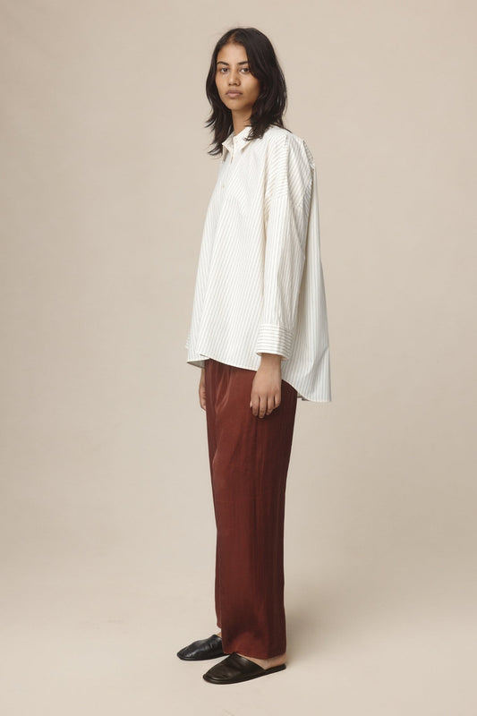 Marle | Edie Shirt | Ivory Black Stripe | Palm Boutique