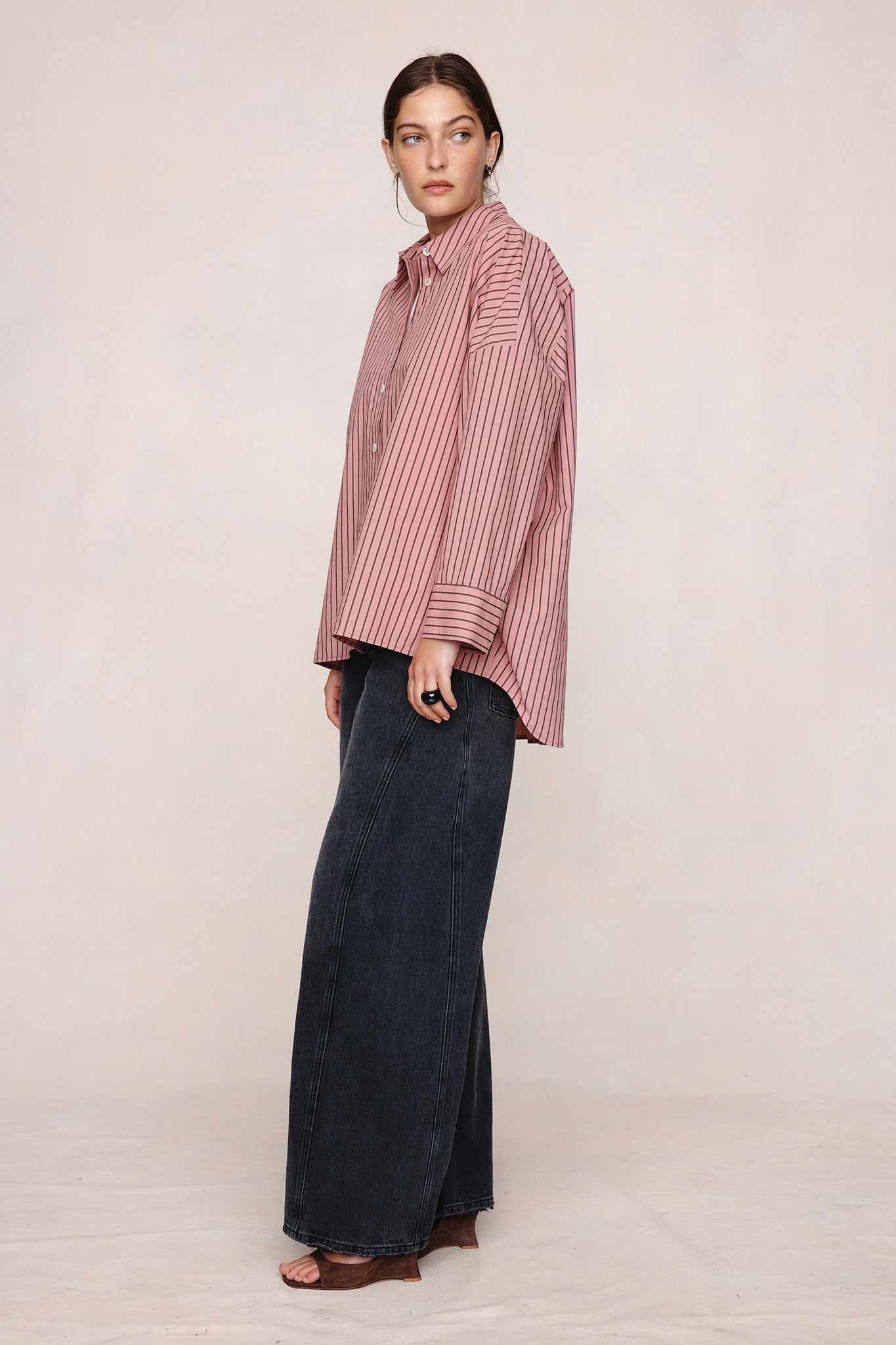 Marle | Edie Shirt | Rosewood Stripe | Palm Boutique
