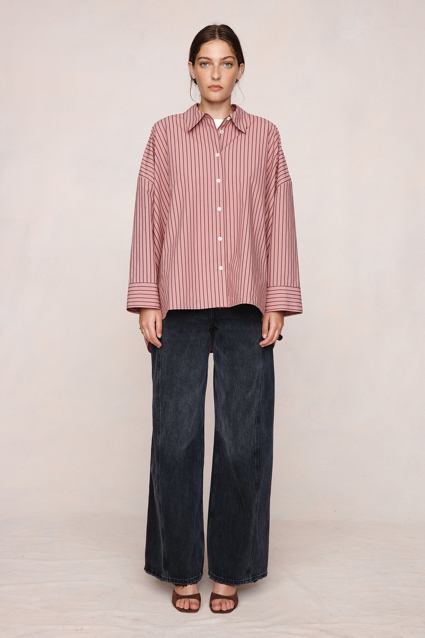 Marle | Edie Shirt | Rosewood Stripe | Palm Boutique