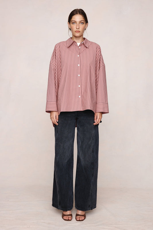 Marle | Edie Shirt | Rosewood Stripe | Palm Boutique