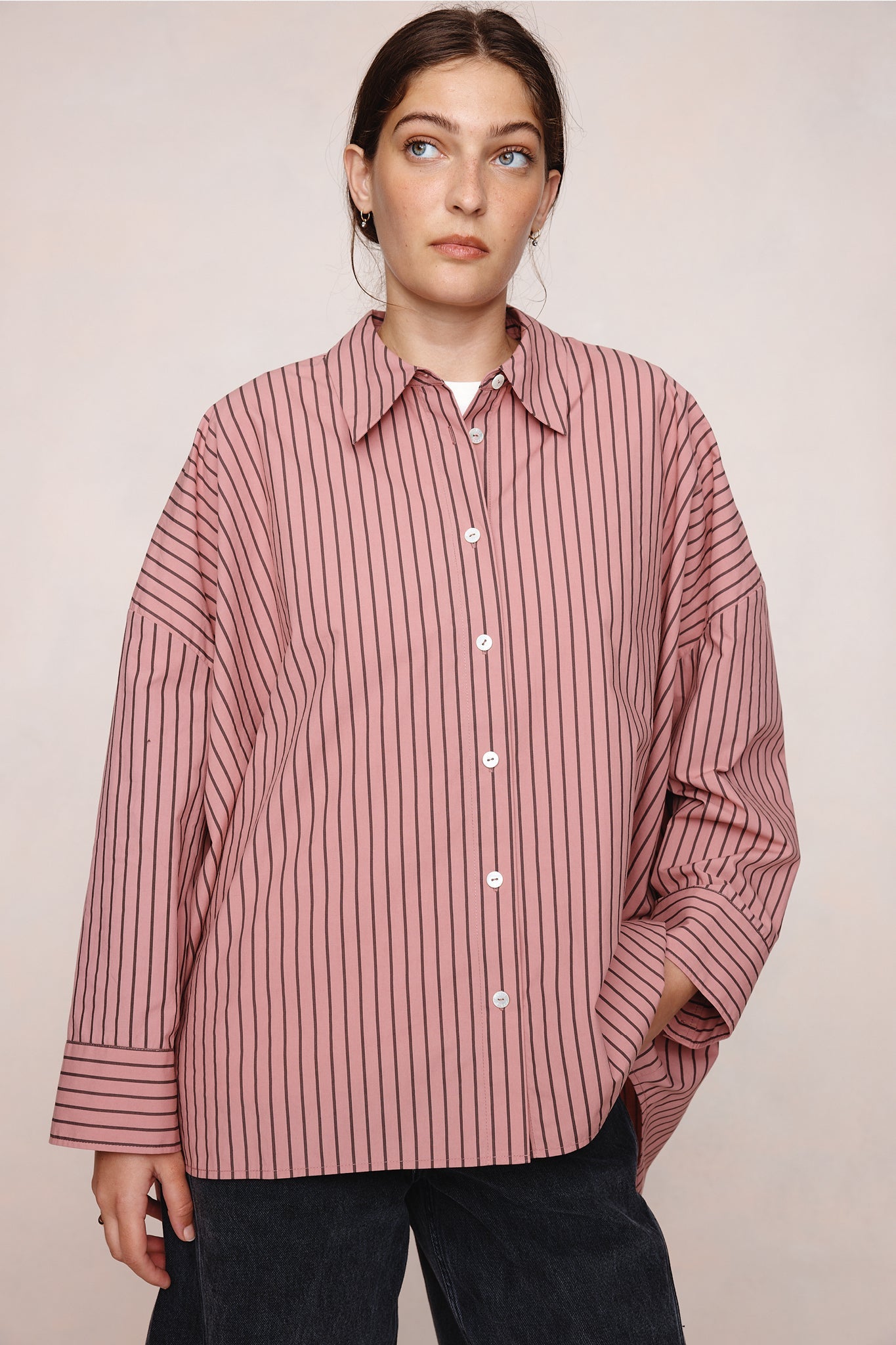Marle | Edie Shirt | Rosewood Stripe | Palm Boutique