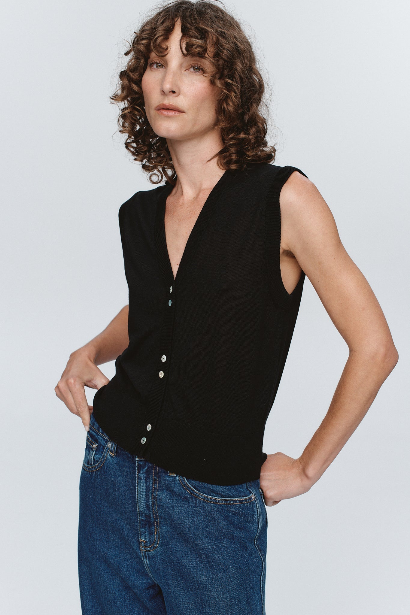 Marle | Foundations Vest | Black | Palm Boutique