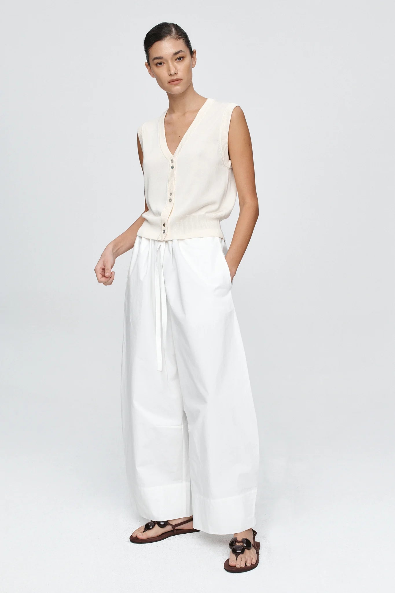 Marle | Foundations Vest | Ivory | Palm Boutique