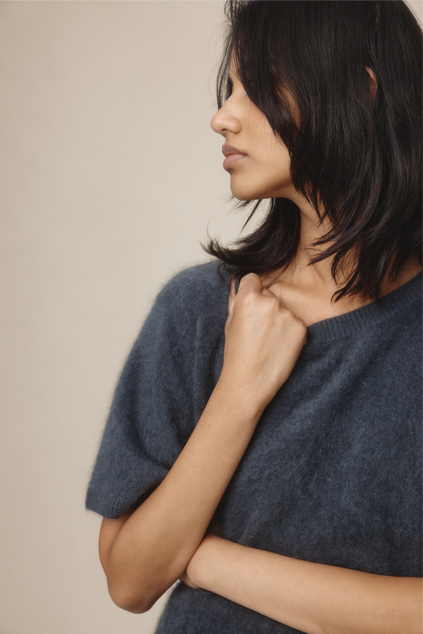 Marle | Hera Top Brushed Cashmere | Starling | Palm Boutique