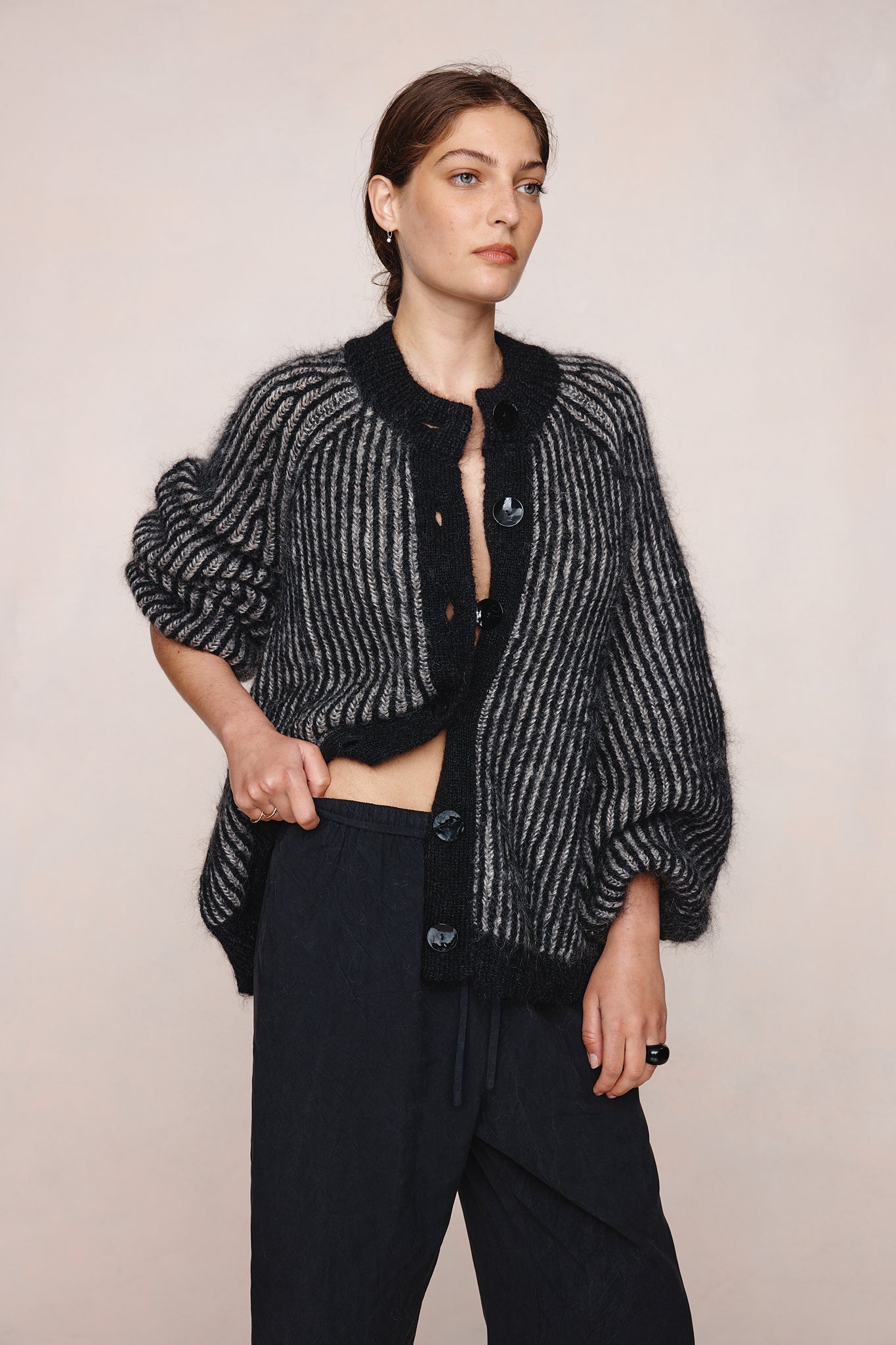 Marle | Jasper Caridgan | Black/Greige | Palm Boutique