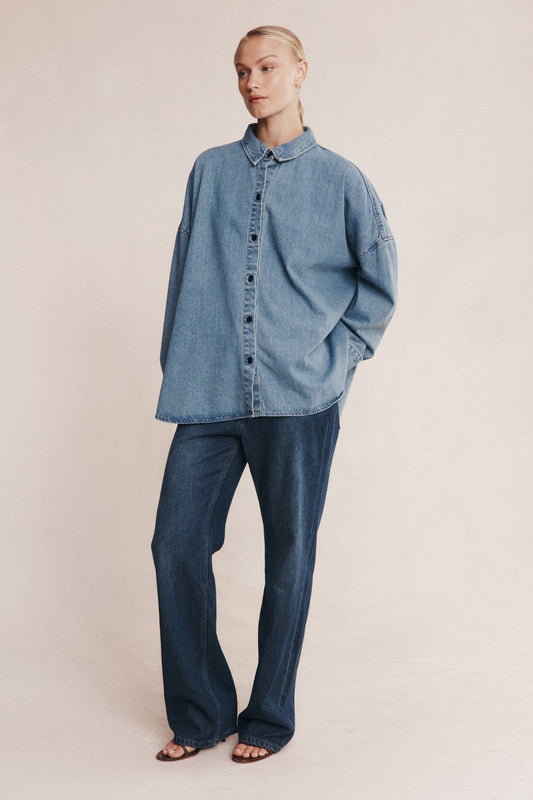 Marle | Jordy Shirt | Light Wash | Palm Boutique