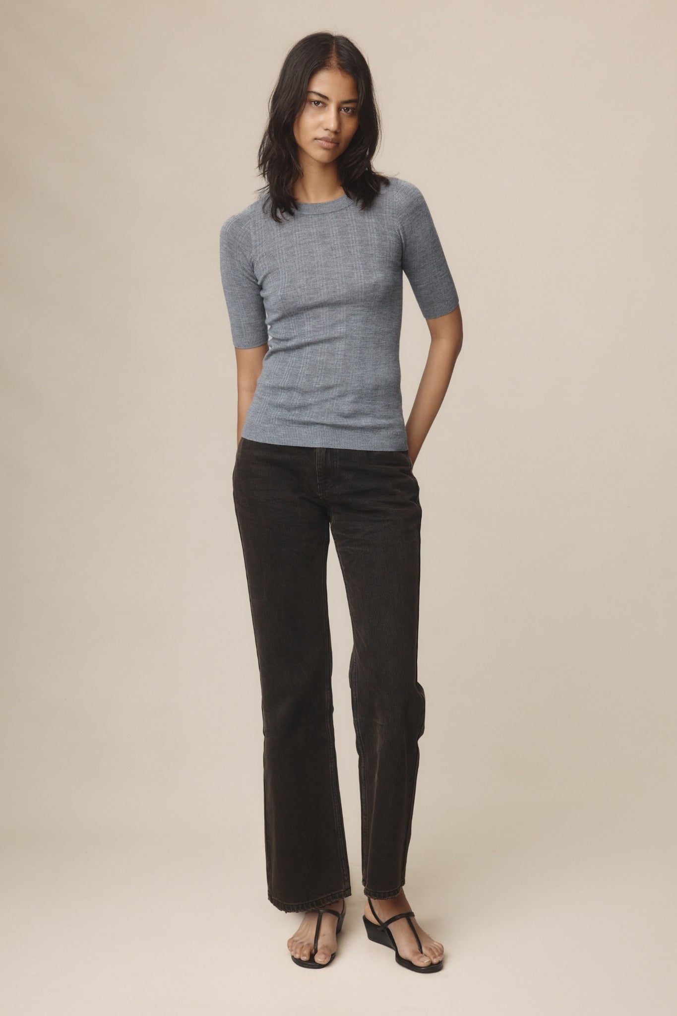 Marle | Layla Tee | Soft Charcoal | Palm Boutique