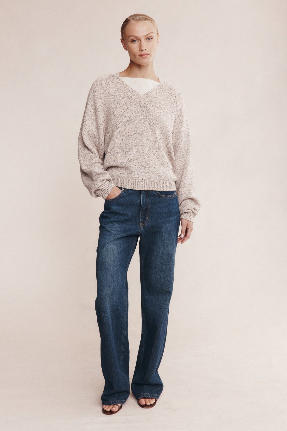 Marle | Moss Sweater | Fleur Speckle | Palm Boutique