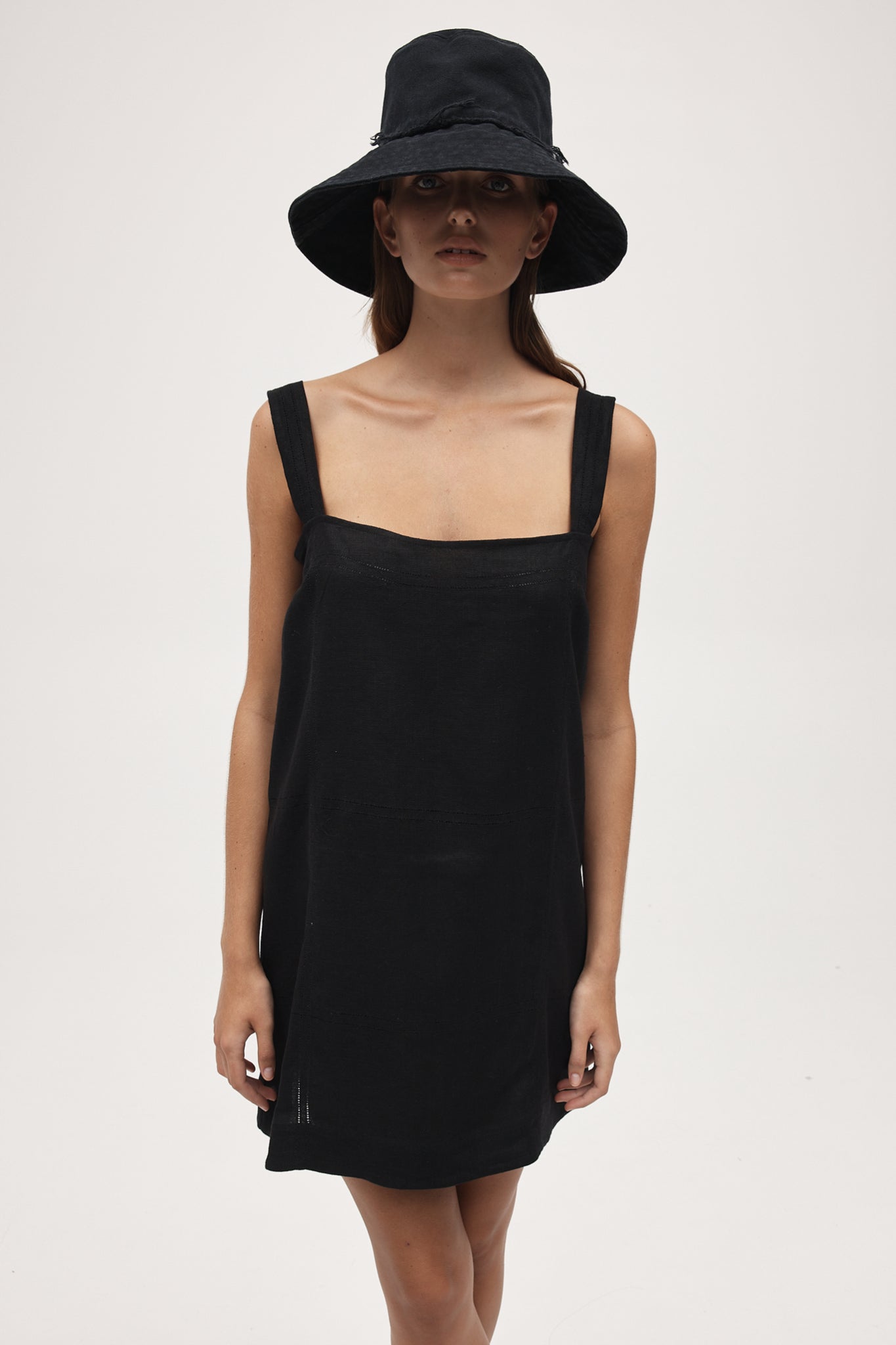 Marle | Nonna Hat (hemmed brim) | Black | Palm Boutique