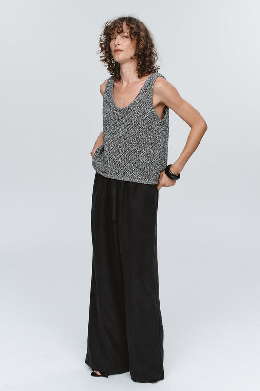 Marle | Nova Top | Black Ivory Melange | Palm Boutique
