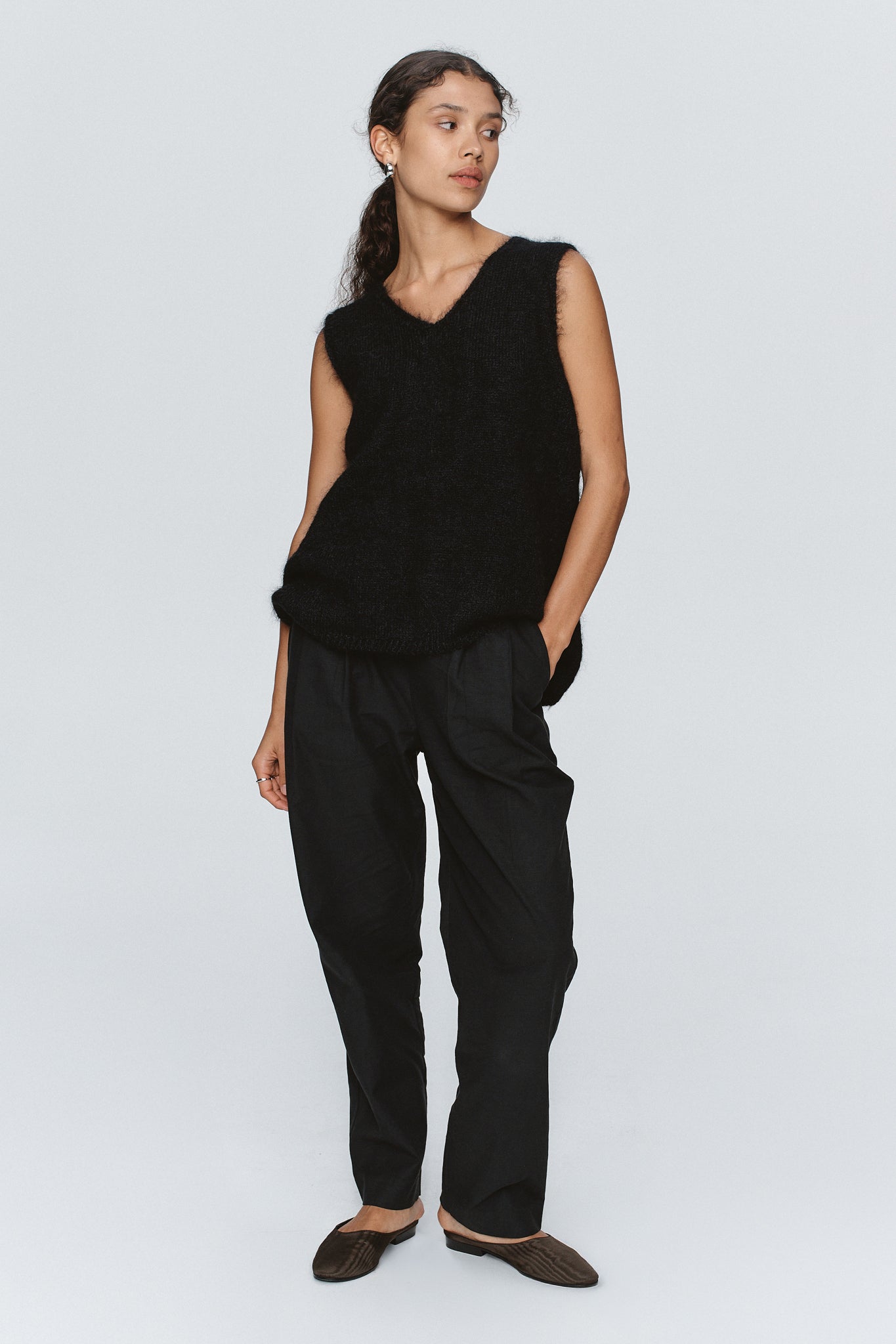 Marle | Nya Vest | Black | Palm Boutique