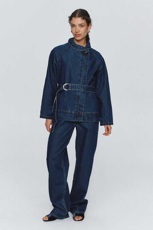 Marle | Oda Jacket | Washed Indigo | Palm Boutique