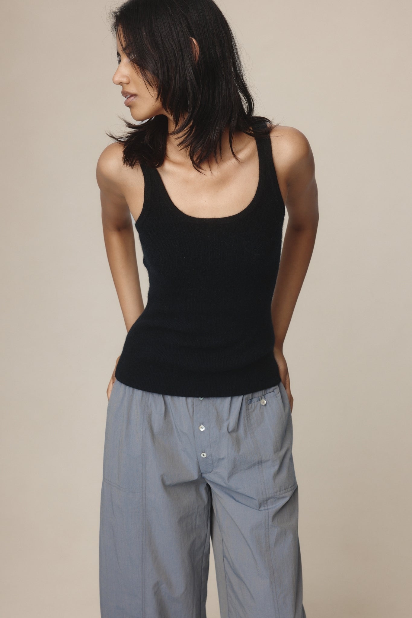 Marle | Parson Singlet | Black | Palm Boutique