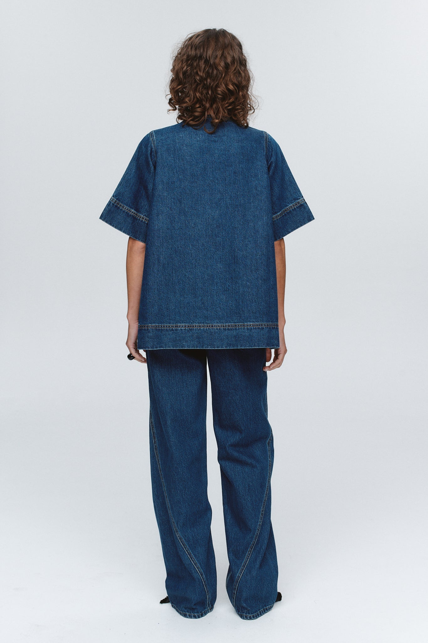 Marle | Patch Pocket Shirt | Washed Indigo | Palm Boutique