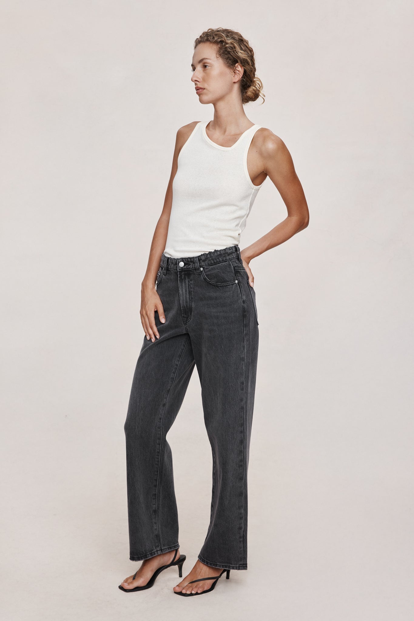 Marle | Wide Leg Jean | Faded Black | Palm Boutique