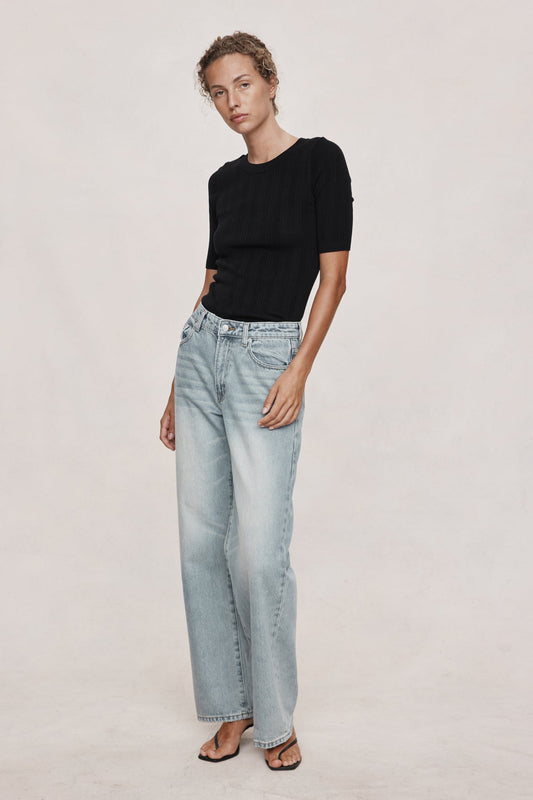 Marle | Wide Leg Jean | Faded Blue | Palm Boutique
