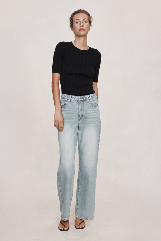 Marle | Wide Leg Jean | Faded Blue | Palm Boutique
