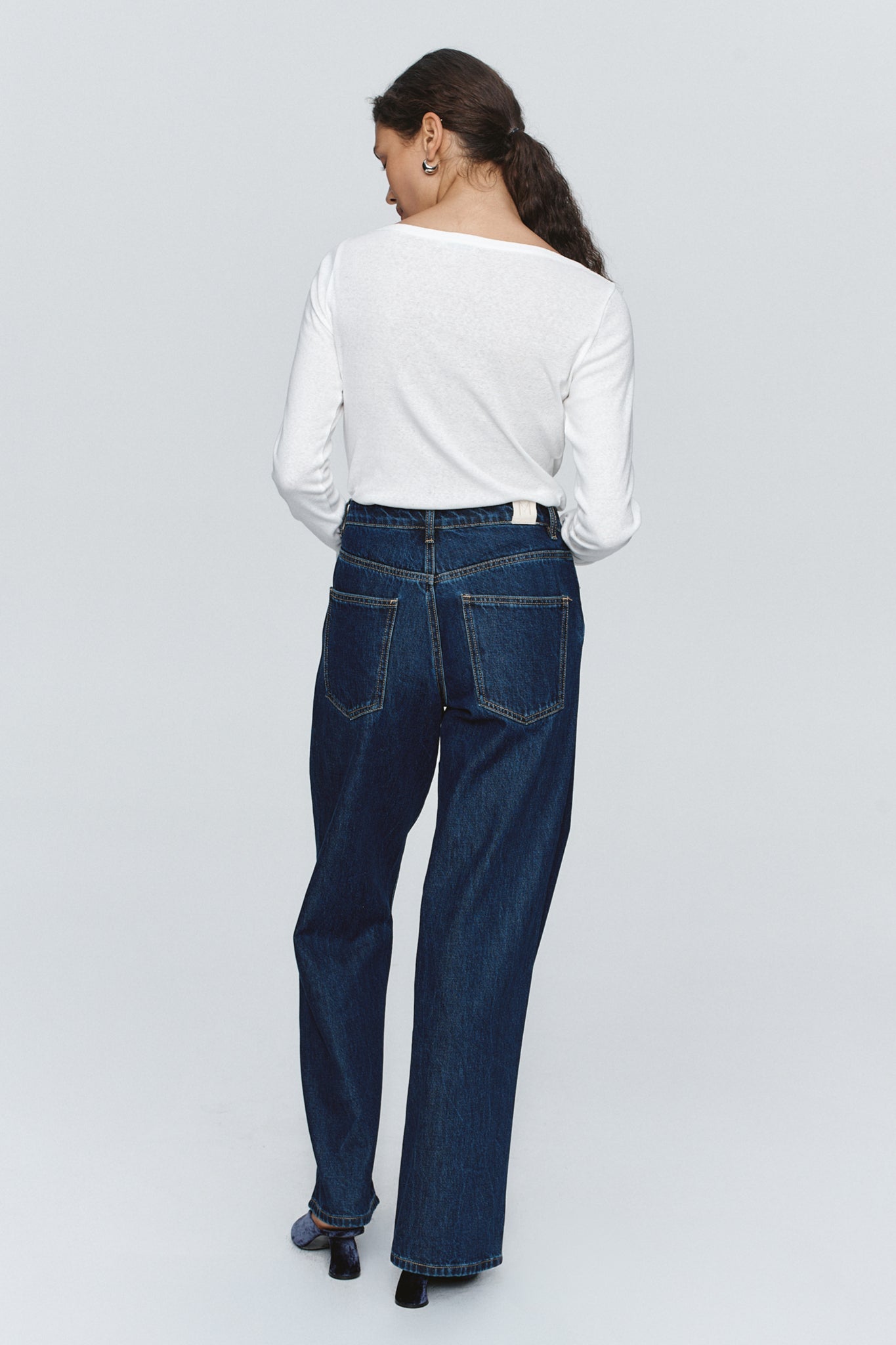 Marle | Wide Leg Jean | Washed Indigo | Palm Boutique