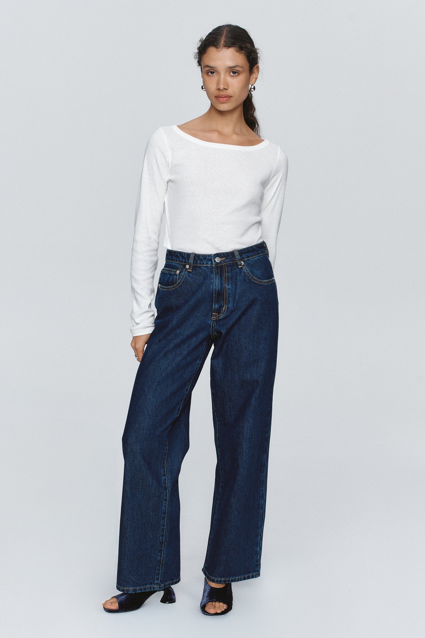 Marle | Wide Leg Jean | Washed Indigo | Palm Boutique