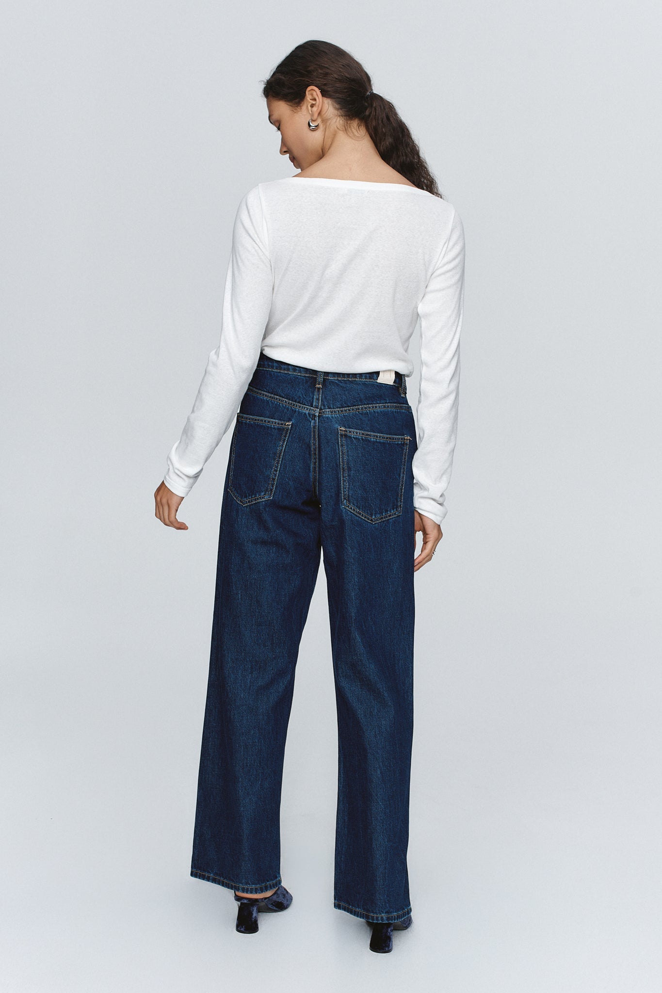 Marle | Wide Leg Jean | Washed Indigo | Palm Boutique