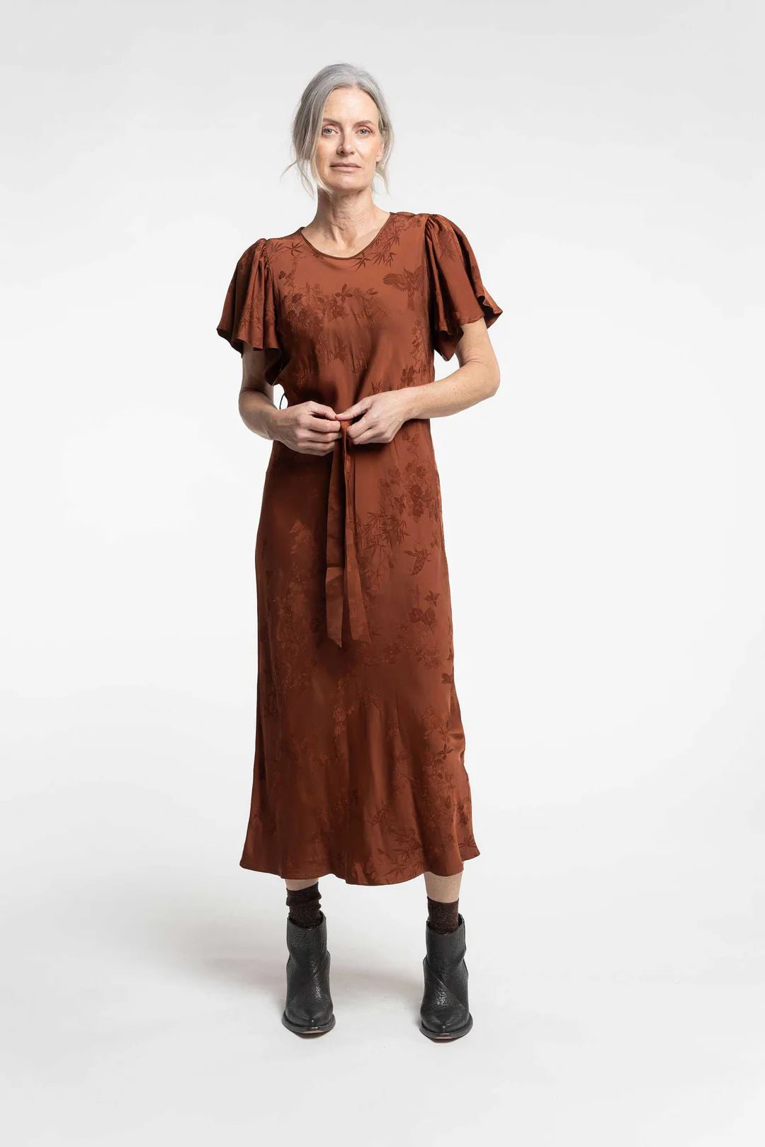 New Lands | Devon Dress | Cinnamon | Palm Boutique