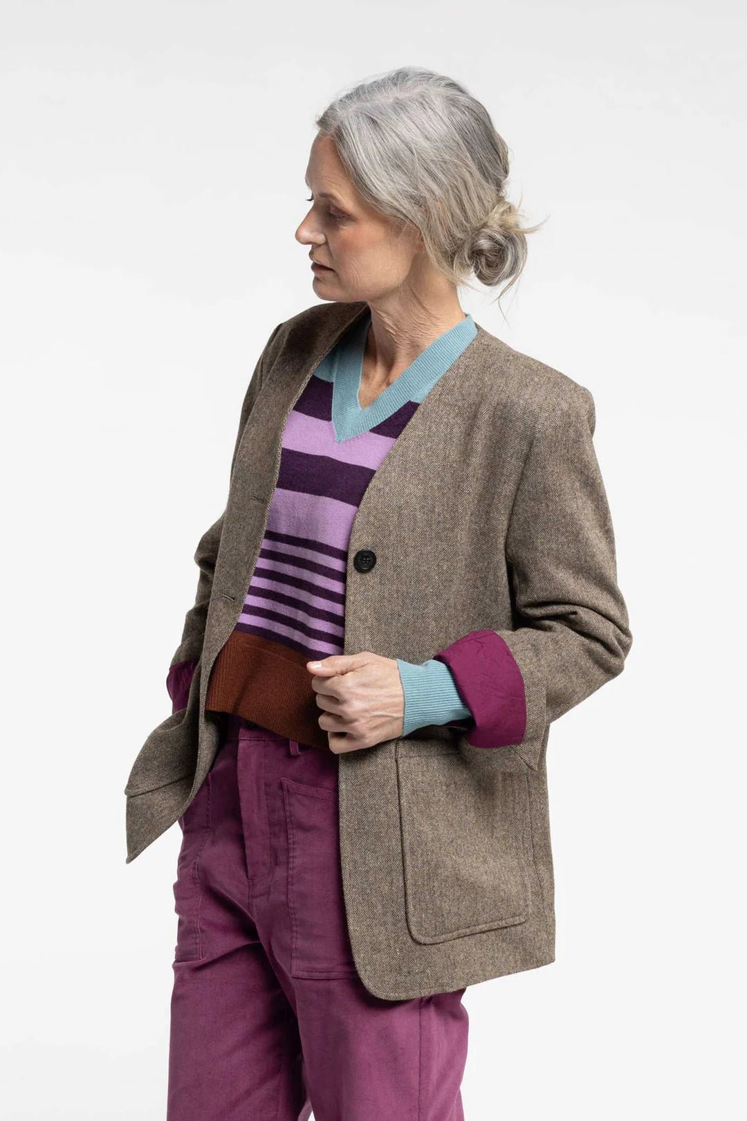 New Lands | Stella Blazer | Tweed | Palm Boutique