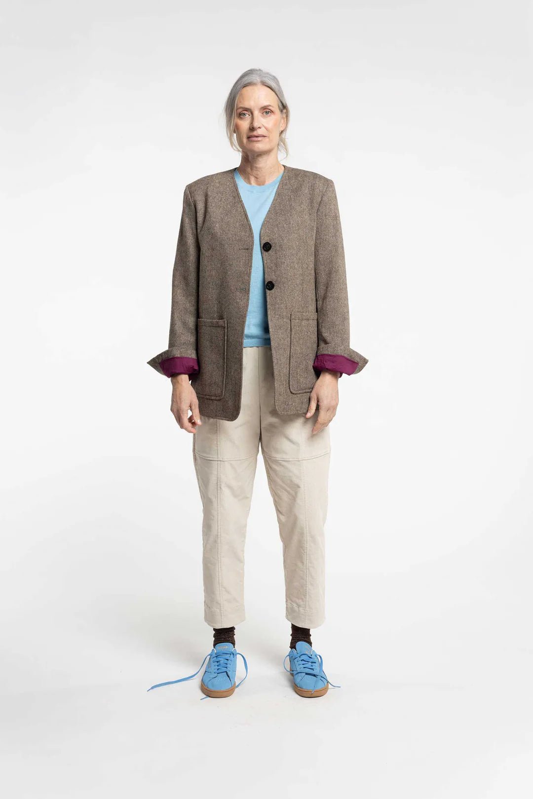 New Lands | Stella Blazer | Tweed | Palm Boutique
