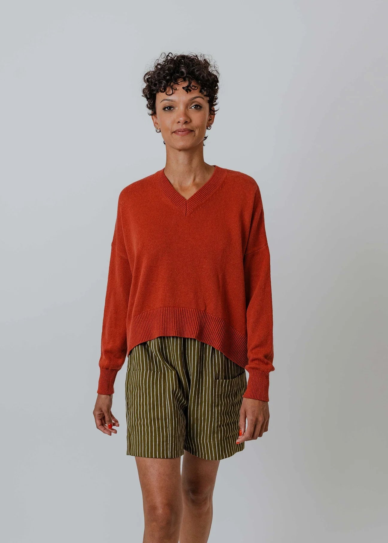 New Lands | Super Short| Moss Stripe | Palm Boutique