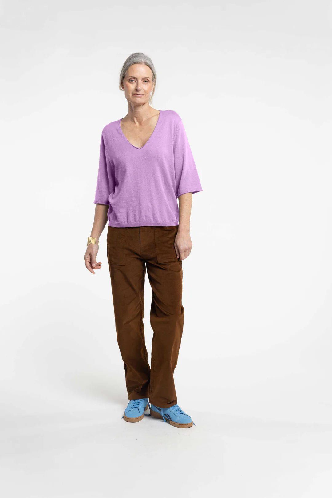New Lands | Treadlight Trouser | Bark | Palm Boutique