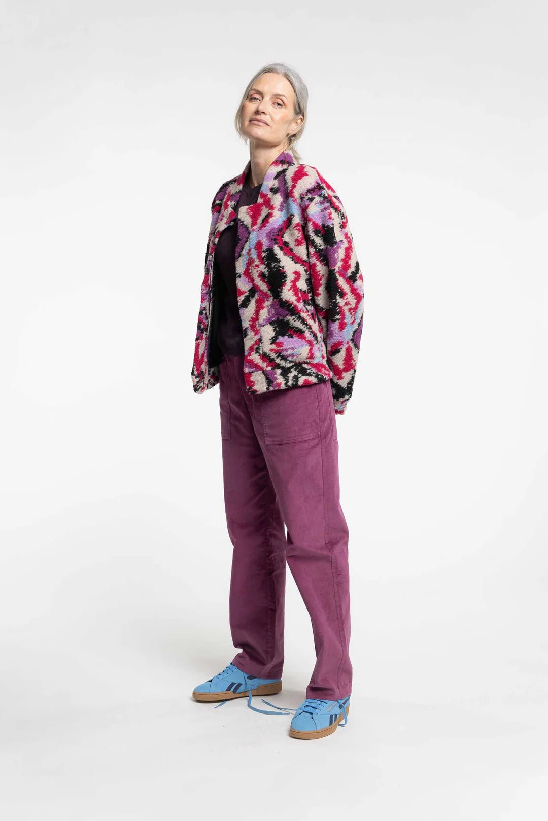 New Lands | Treadlight Trouser | Berry | Palm Boutique