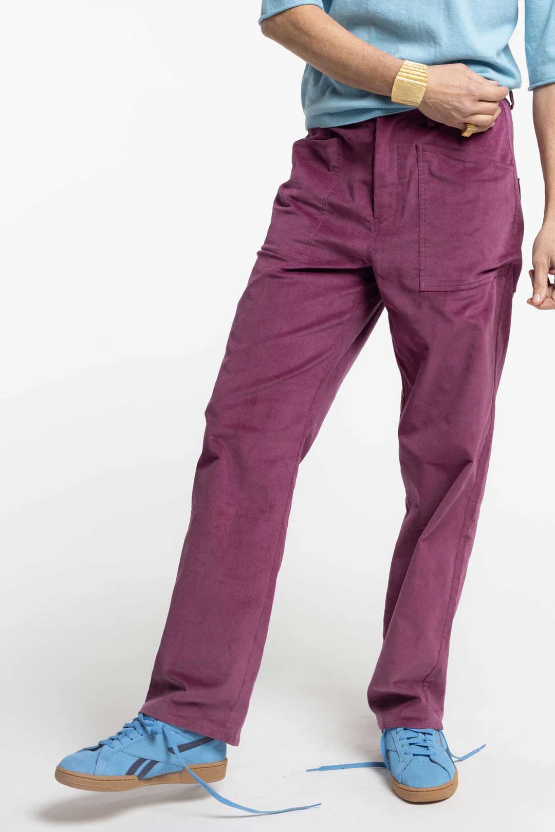 New Lands | Treadlight Trouser | Berry | Palm Boutique