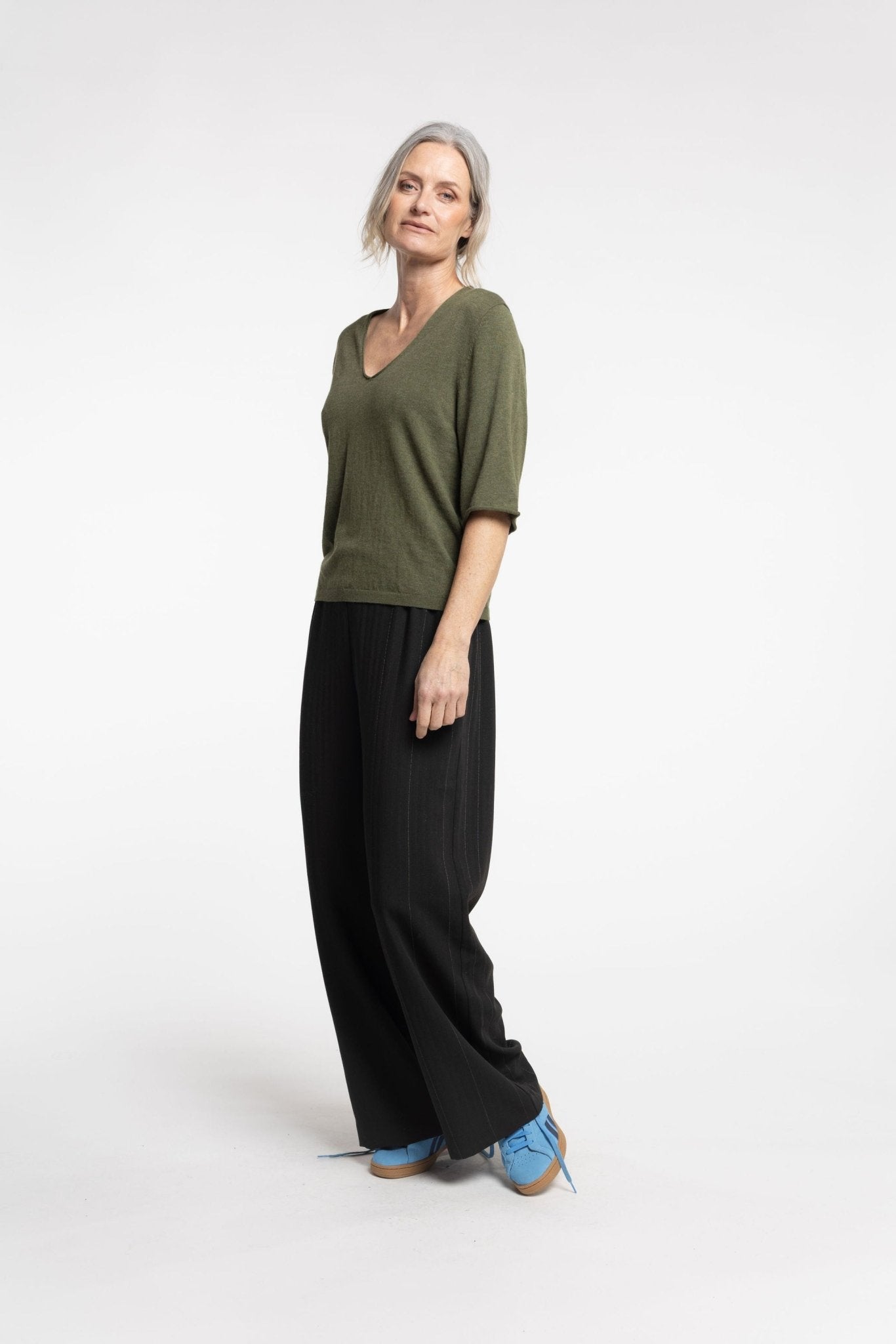 Newlands | Glide Trouser | Pinstripe | Palm Boutique