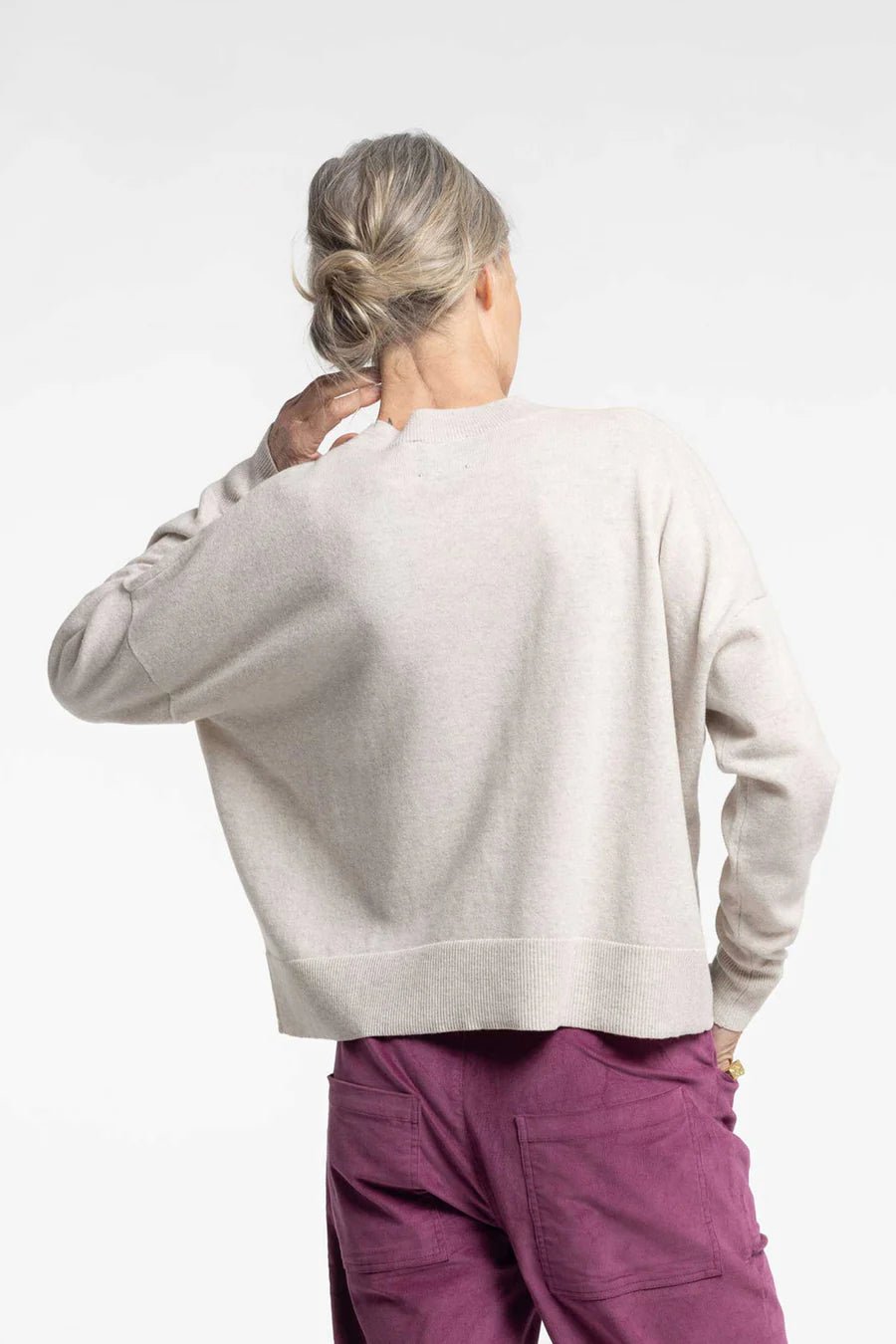 Newlands | Griddy Sweater | Mist | Palm Boutique