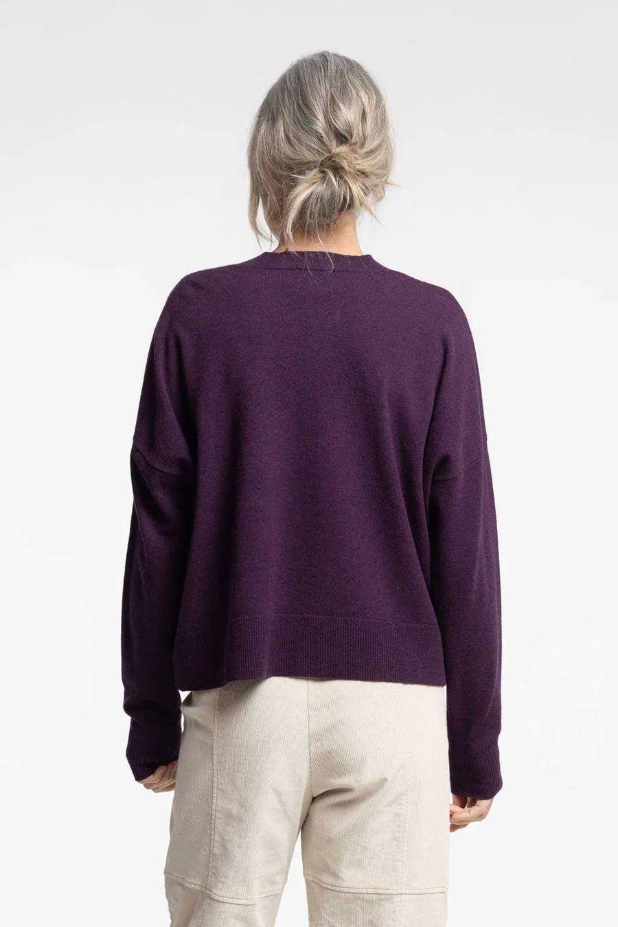 Newlands | Griddy Sweater | Plum | Palm Boutique
