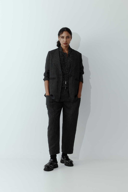 Newlands | Super Trouser | Black Stripe | Palm Boutique